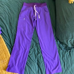 Purple scrub pants